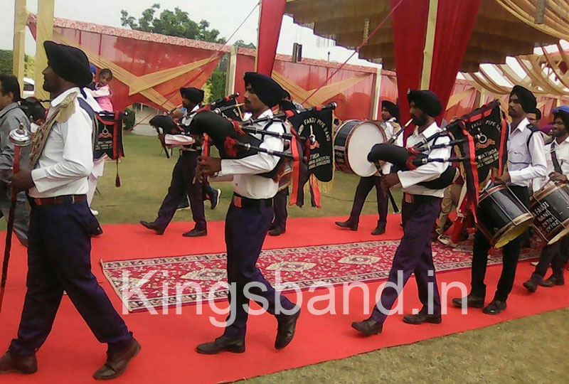 kings band - bagpipe band in delhi